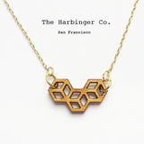 triple cube necklace