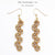 honeycomb stringbean earrings